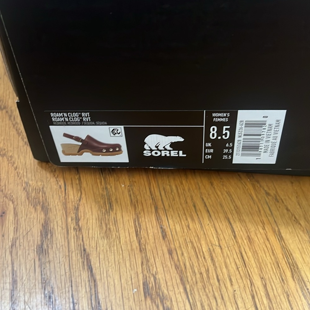 NIB SOREL ROAM’N CLOG™ RVT Women's Clog - Redwood, Redwood - Picture 6 of 6